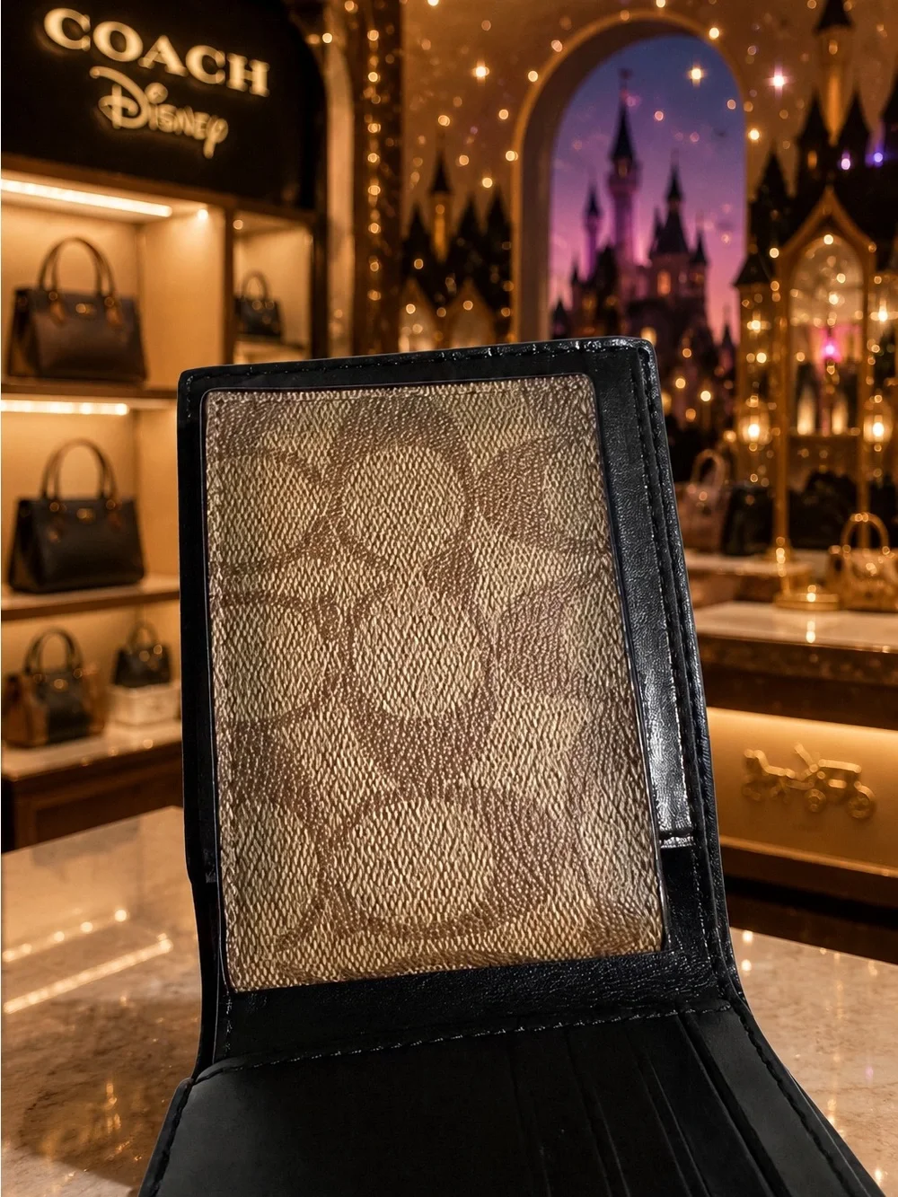 COACH Disney x Coach 3-in-1 Wallet in Signature Canvas with Patche